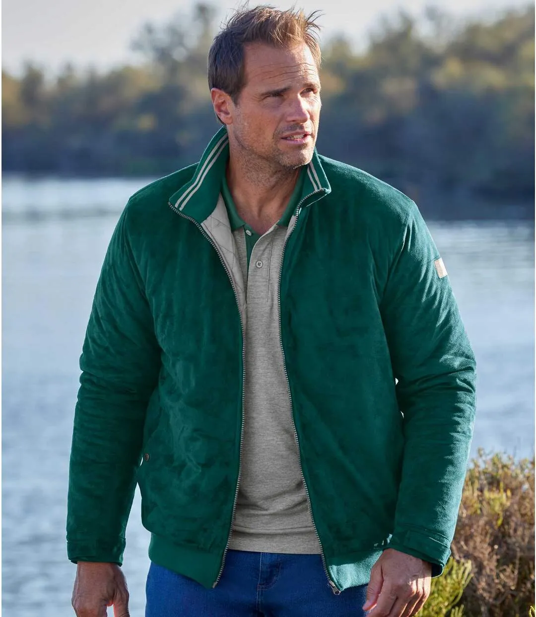 Blouson Matelassé Suédine Canada Nature 